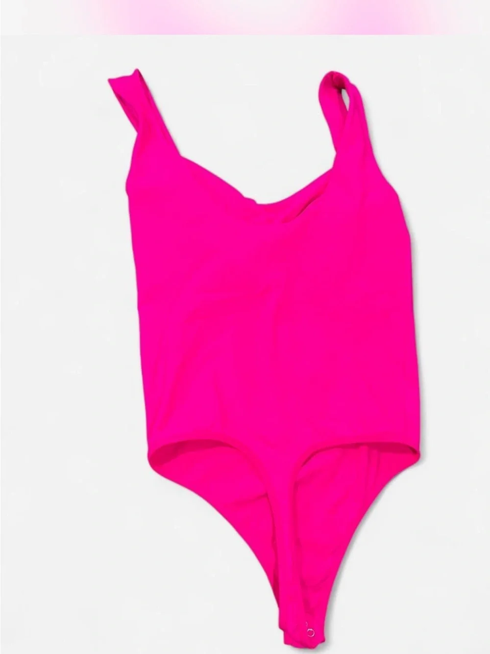 Intimately Free People Clean Lines Seamless Bodysuit Hot Pink XS/S